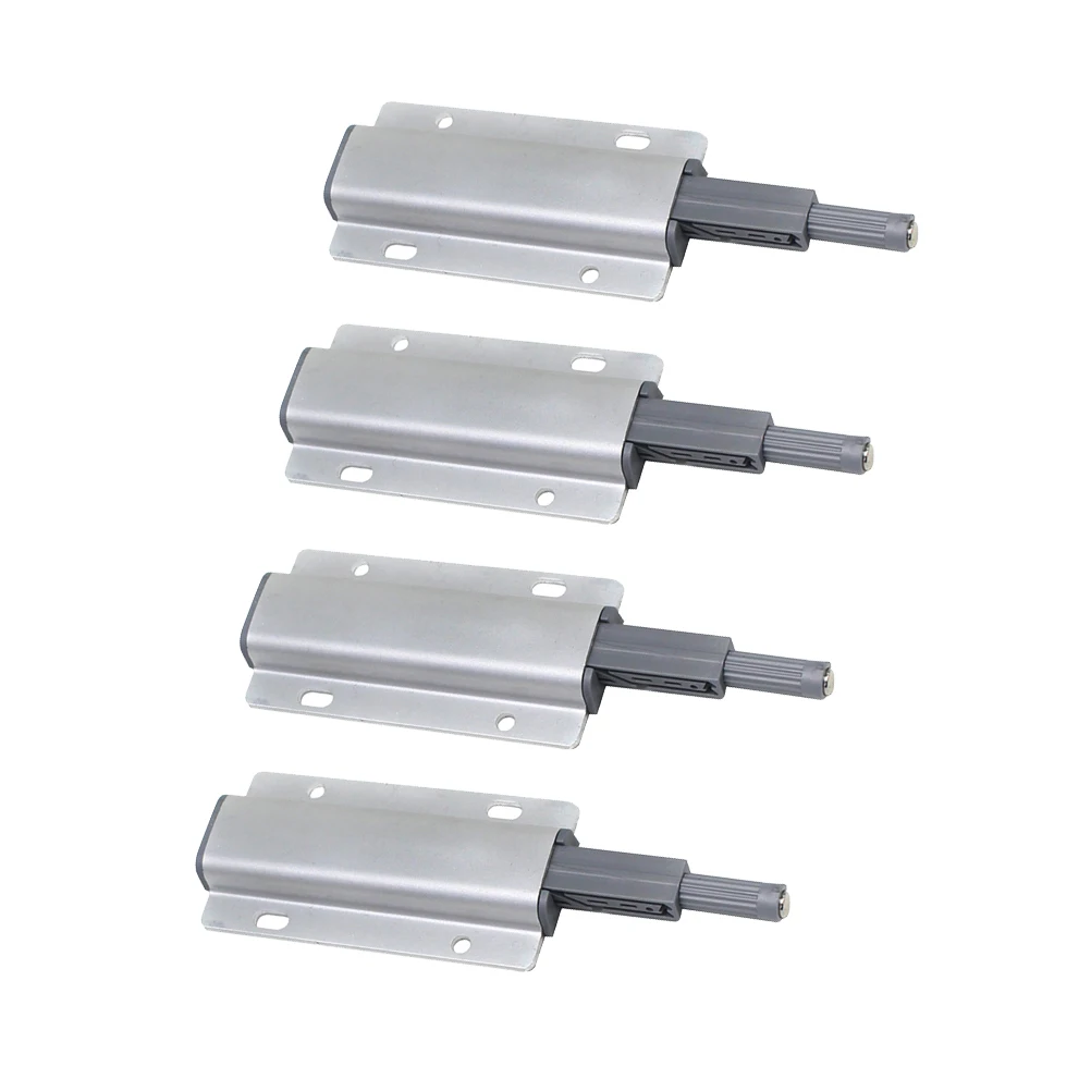 

4pcs to Open Hinges Magnetic Latch Cabinet Door Hardware Aluminum Alloy Door Latch Durable Anti Rust