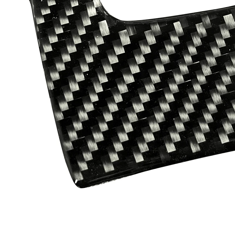 For Audi A4 B9 A4L 2017 2018 Carbon Fiber Car Center Gear Shift Panel Cigarette Lighter Charger Hole Storage Cover Trim 3