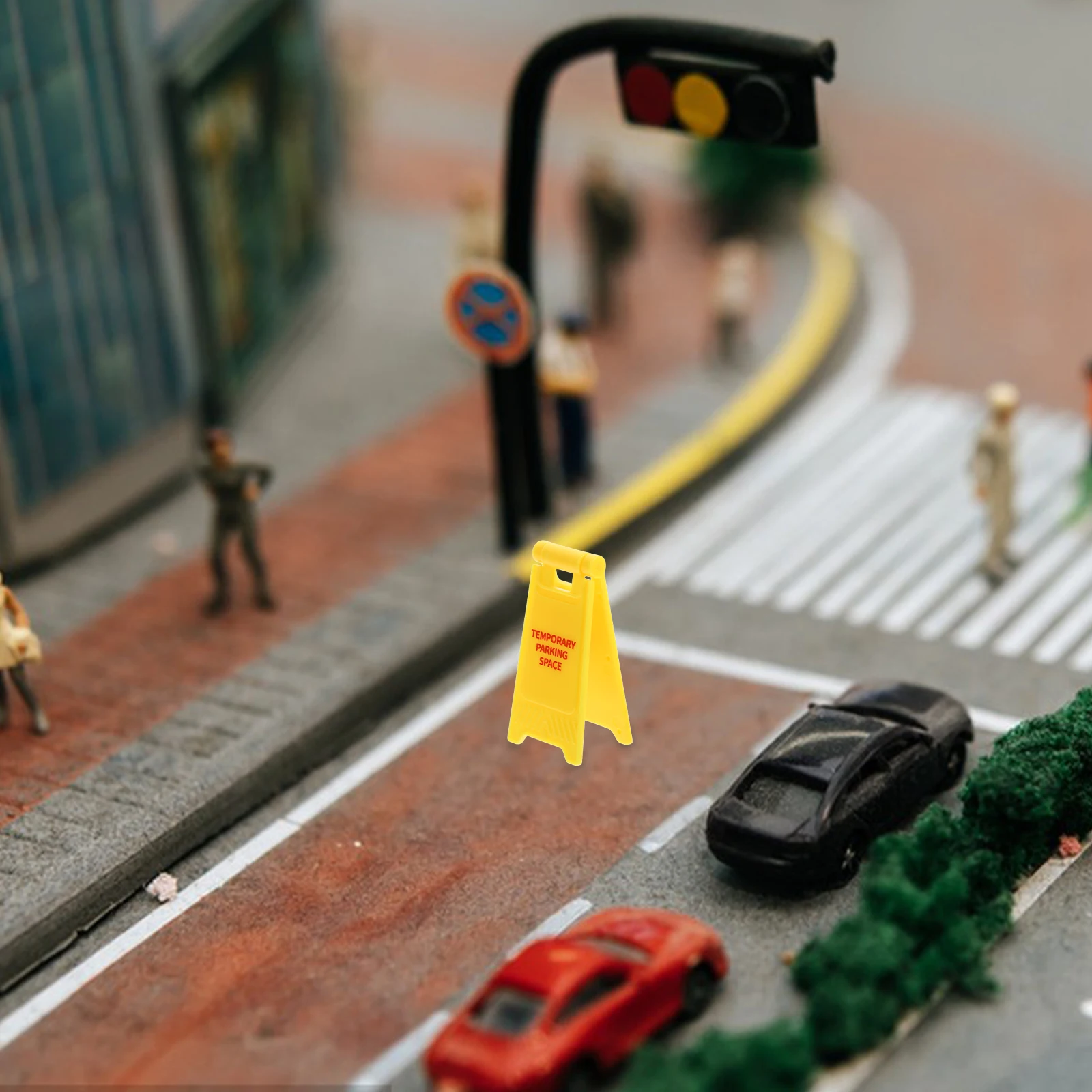 

10 Pcs Traffic Warning Sign Kids Children Prop Road Toy Toys Figurine Miniature Street Toddler