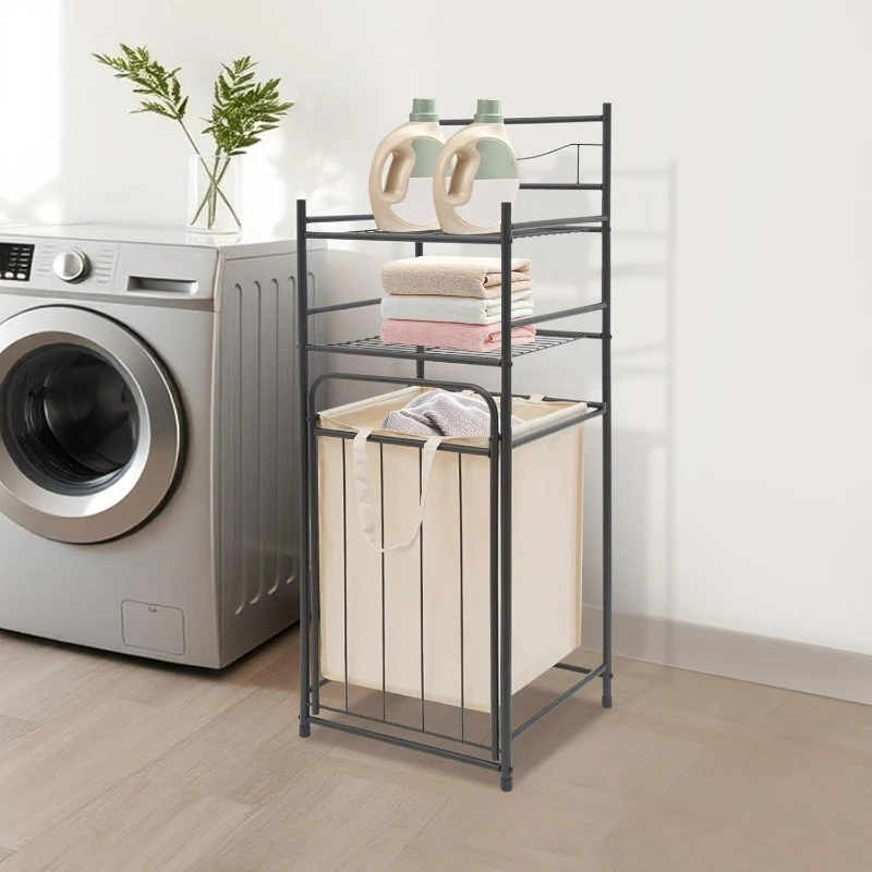 

Dirty clothes storage rack Home portable multi-functional rack Simple bathroom storage Dirty clothes storage rack