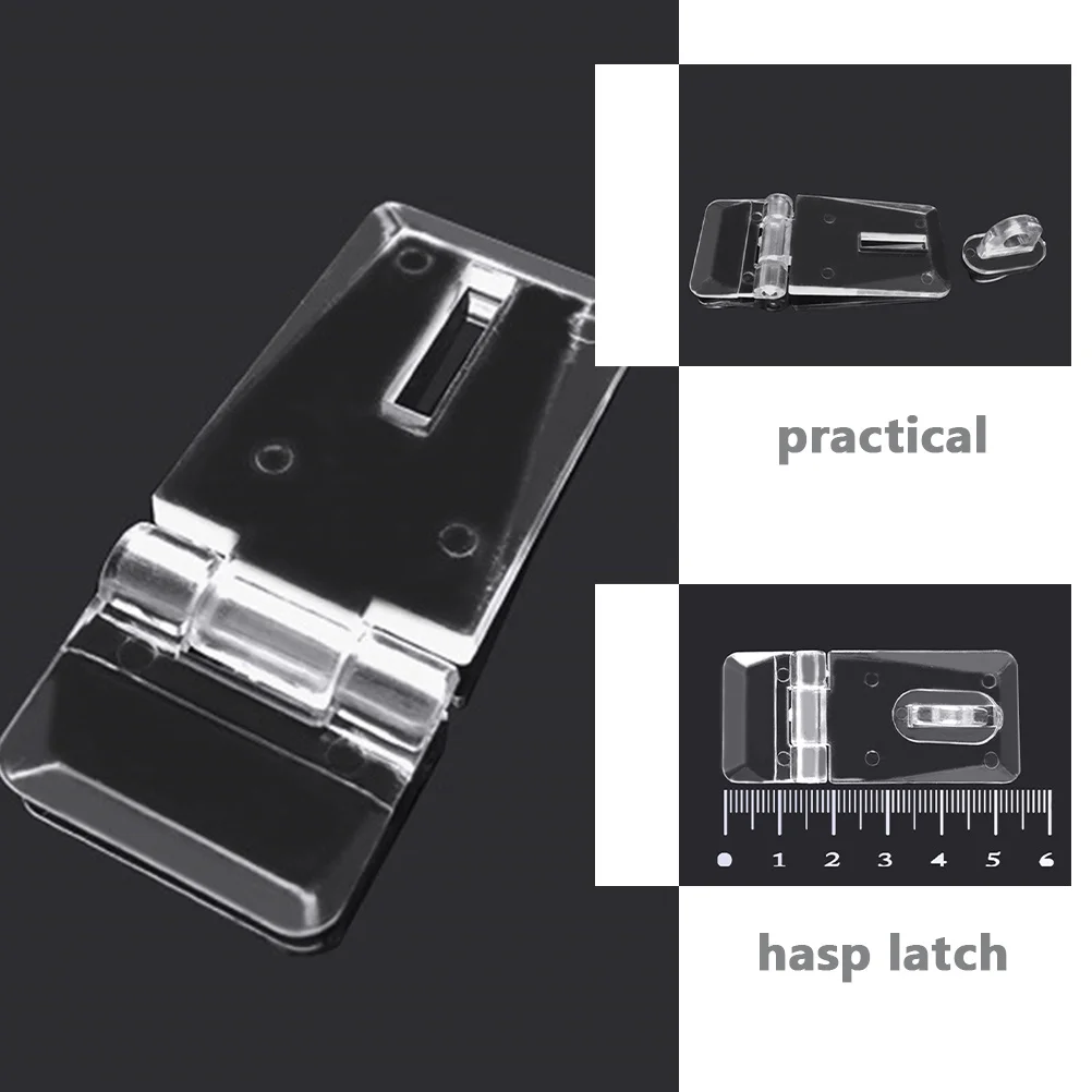 12Sets Lock Sluiting Box Accessoires Sieraden Hasp Klink Transparante Gesp voor Kleine Kast Retro Houten Doos Decoratieve Sluiting