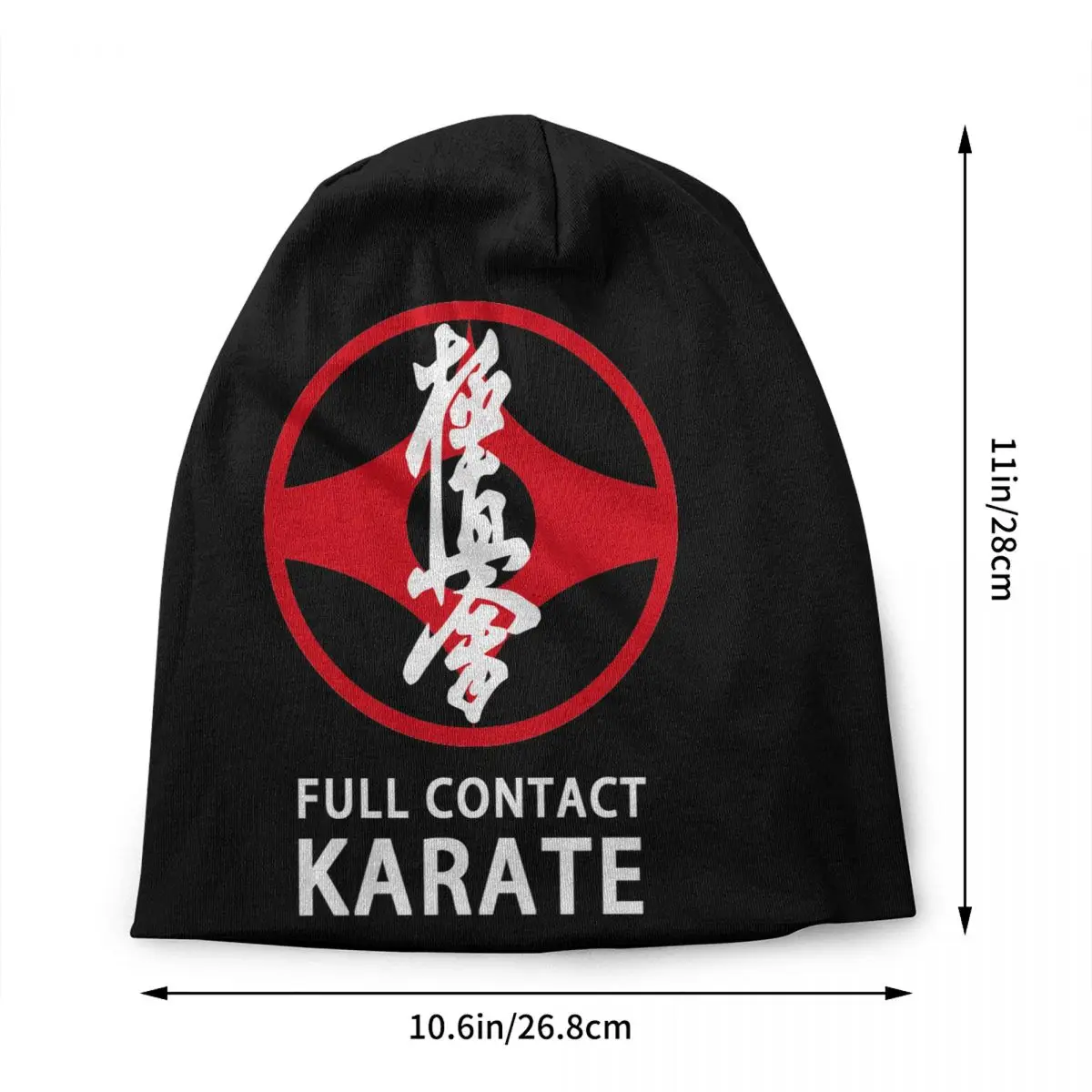 Kyokushin Karate Bonnet Hat Knit Hats Men Women Hip Hop Unisex Adult Warm Winter Skullies Beanies Caps