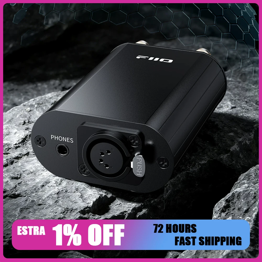 FiiO IMP XLR-4 Passive Impedance Adapter, 4.4mm & 4-Pin XLR Balanced Output, HiFi Amplifier Headphone Protector Noise Reduction