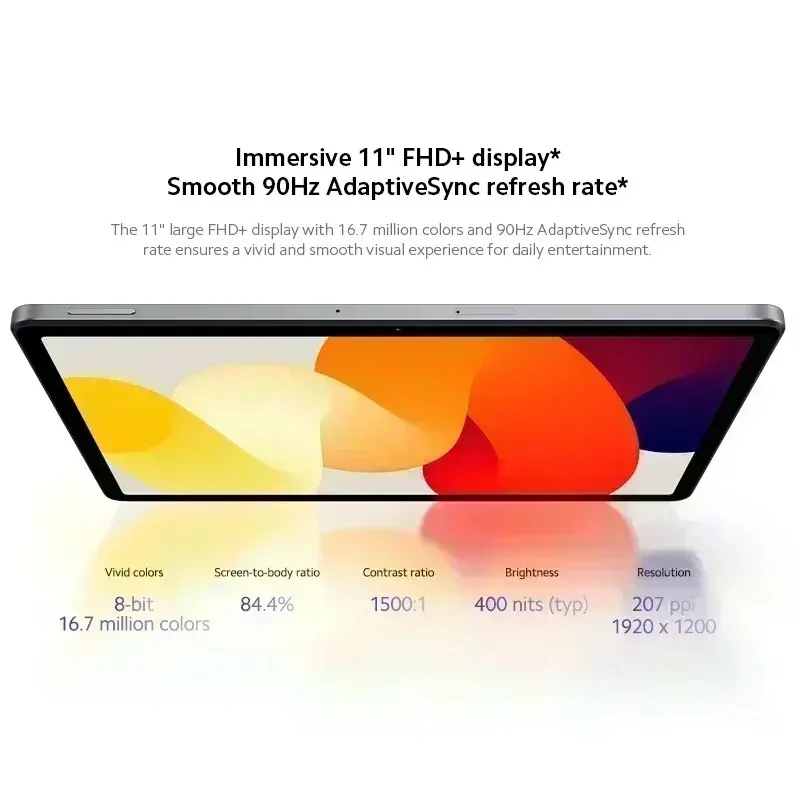 Imagem -03 - Xiaomi-redmi Pad se Versão Global Snapdragon 680 Núcleo Octa Tela 11 90hz Fhd Mais Bateria 8000mah mi Tablet 8gb 256gb