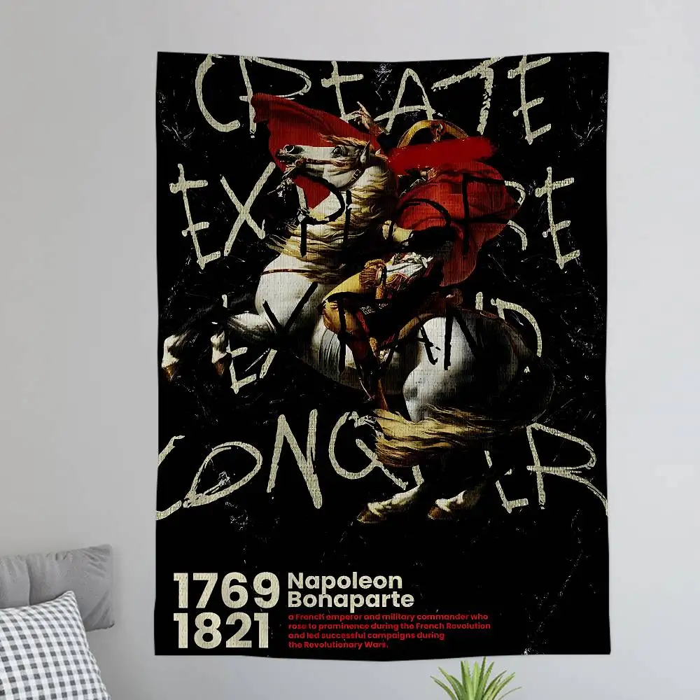 Napoleon Bonaparte Art Hippie Wall Hanging Tapestries Bohemian Wall Tapestries Mandala INS Home Decor