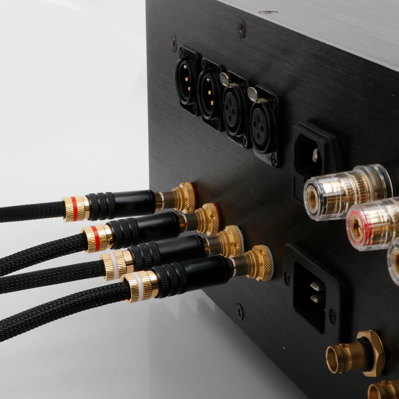 X401 2PCS/Pair Hifi Audio 5N OFC RCA Audio Interconnct Cable RCA to RCA Extension Wires With Gold Plated RCA Connector Plug