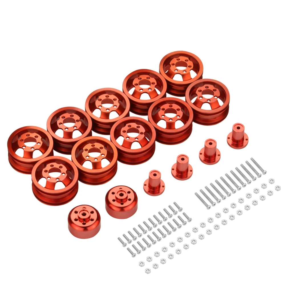 

Aluminum Alloy 1/16 Metal Wheel Rims 10pcs Shock-proof Rc Metal Wheel Rims For WPL C14 C24 B14 B24 B16 B36 RC Car Part