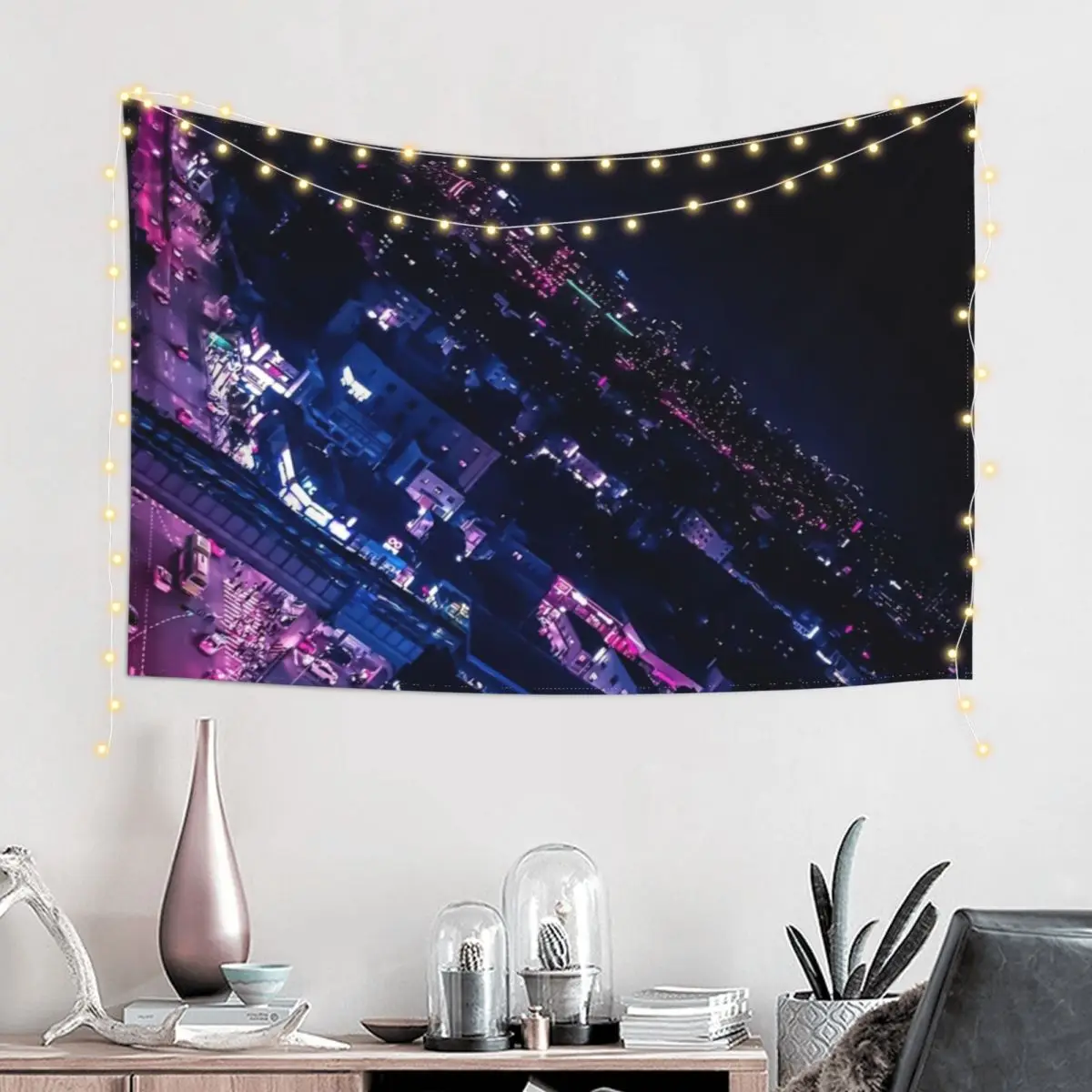 

Neon Nights Tapestry Korean Room Decor Nordic Home Decor Room Decoration Accessories Tapestry