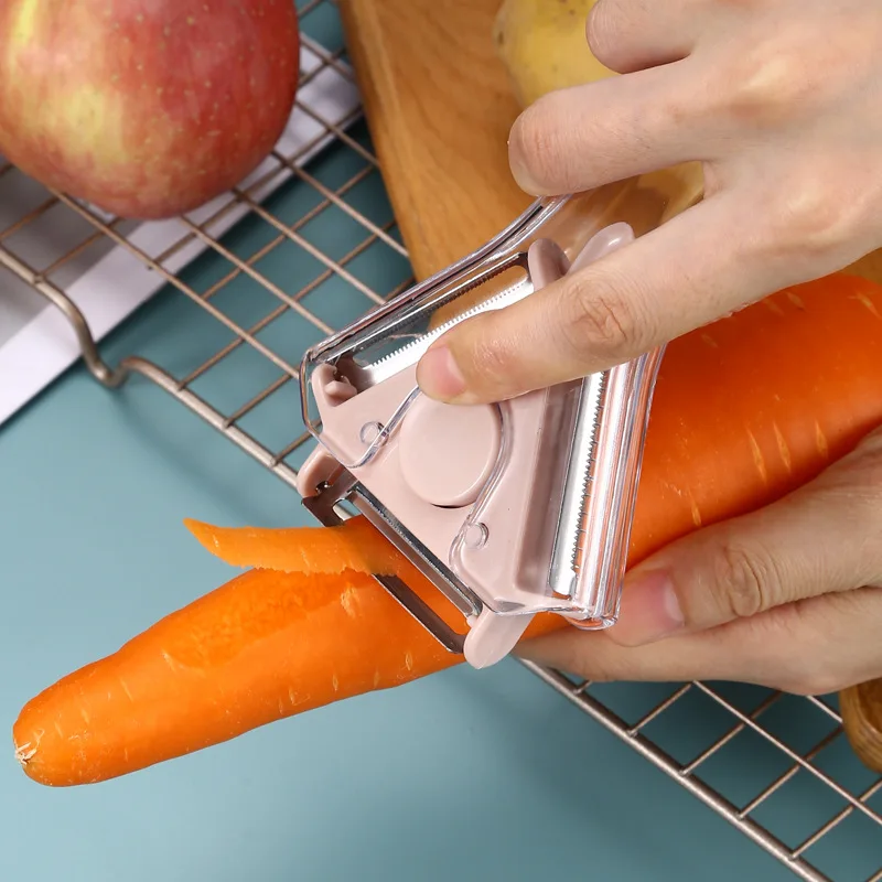 1PC 3-in-1 Peeler Practical Rotatable Stainless Steel Blade Multifunctional Vegetables Peelers Slicers Peelers Kitchen Utensils