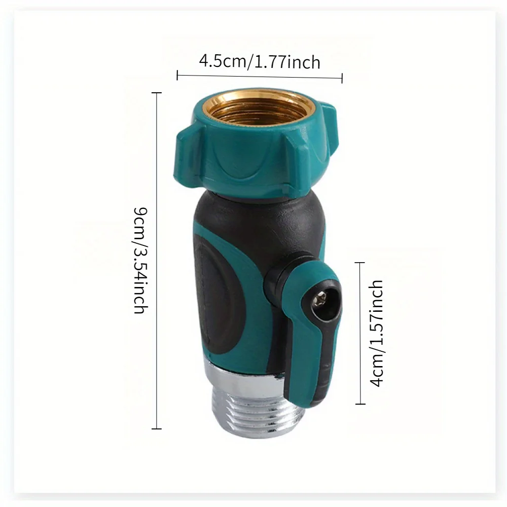 New 3/4 single pass zinc alloy with valve American standard threaded joint 6-point garden water pipe faucet joint
