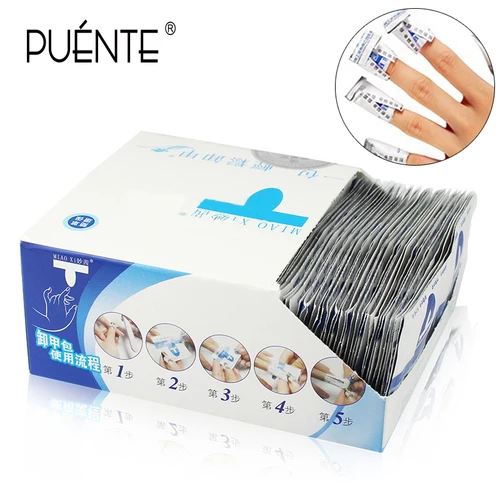 Toallitas húmedas removedor de esmalte de Gel, almohadillas de papel, envolturas de papel de aluminio, limpiador de Arte de uñas, herramientas de manicura, 200 unids/lote por caja