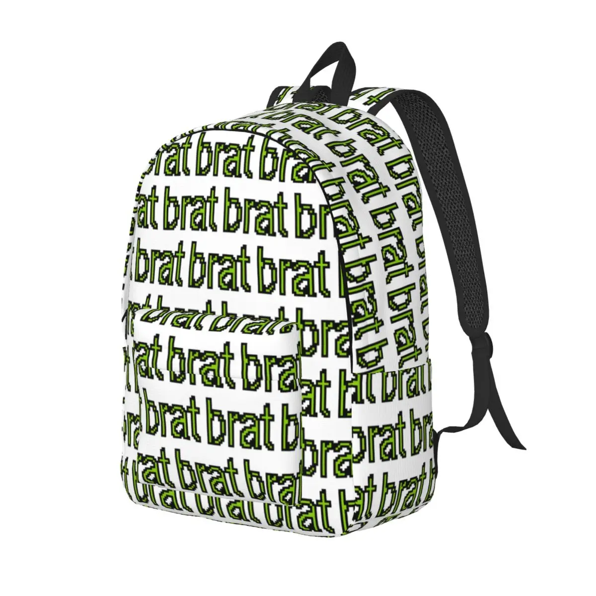 Brat #6 Pixel Dot Backpack Student BookBag Kids School Bag Computer Shoulder Bags for Men Women