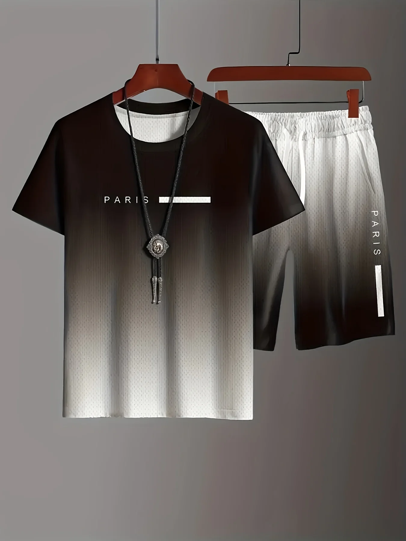 

Graffiti 3D Printed Men's T-Shirt Short Sleeve Set Polyester Streetwear O-Neck Short Sleeve Loose Top Casual Loose