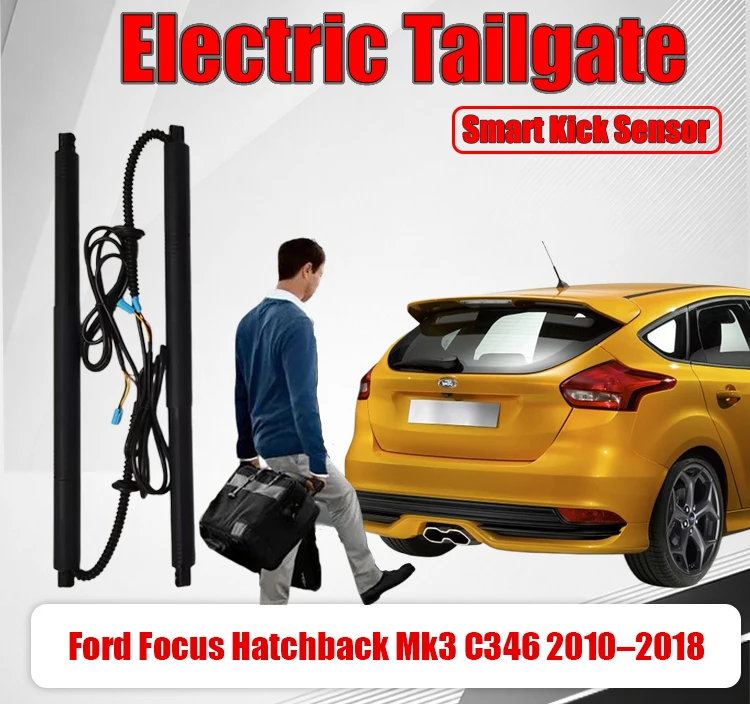 Electric Tailgate Upgrade Kit For Ford Focus Hatchback Mk3 C346  Power Lift Support Rods Auto Trunk Boot Lid Power Liftgate Modi