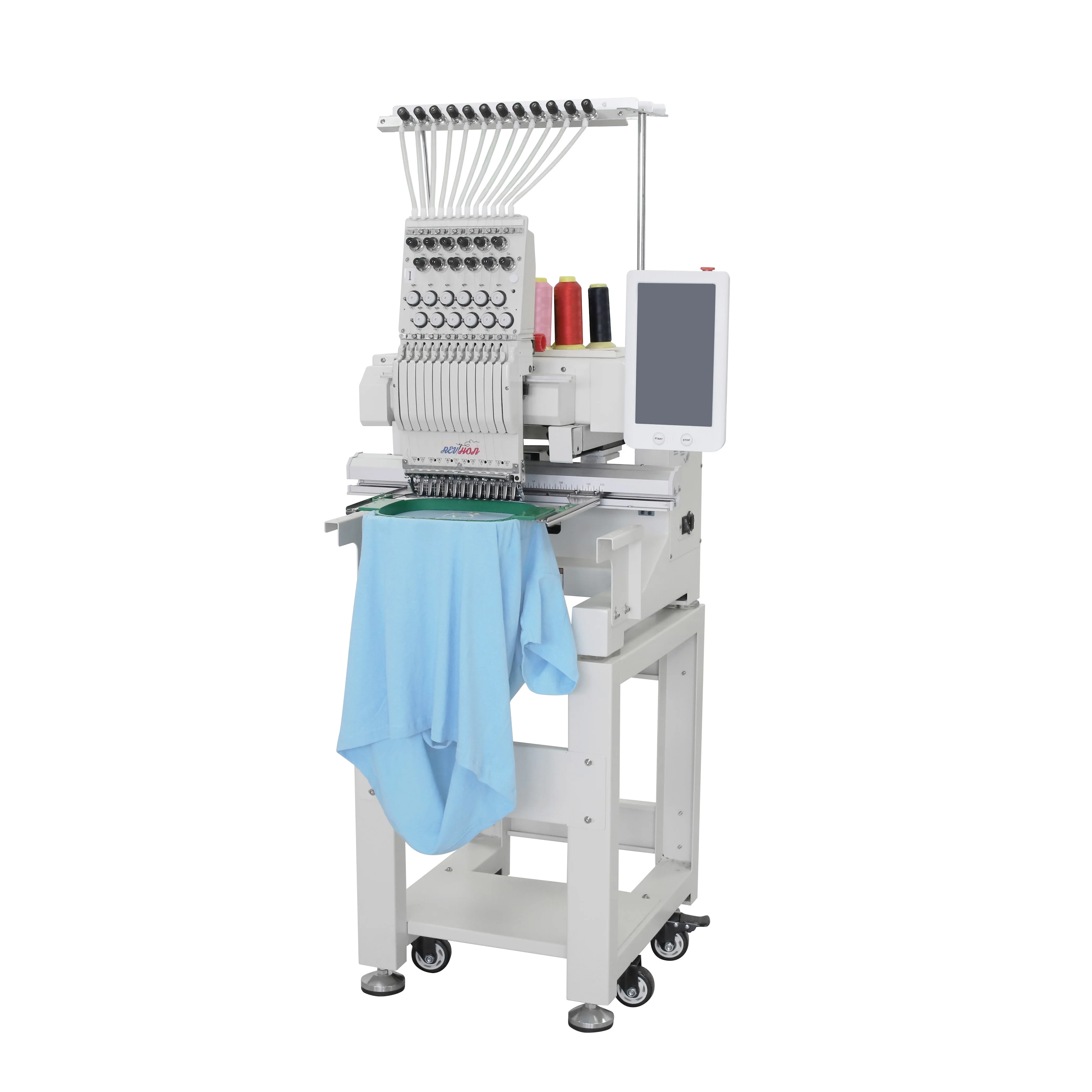 10 Years Service !!! Promotional High Quality Single Head 9 Needles  12 Needles Industrial Embroidery Sewing Machine