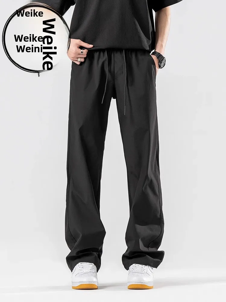 

Мужские летние тонкие быстросохнущие спортивные брюки свободного кроя для горного туризма, повседневные уличные брюки-карго свободного кроя