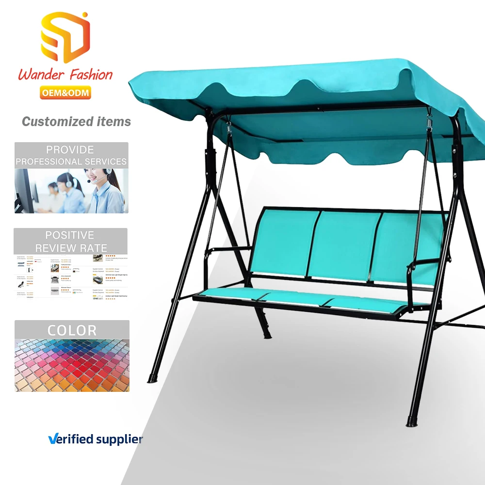 Terrace Swing Outdoor Awning Sunshade Tent Garden Furniture Hammock Steel