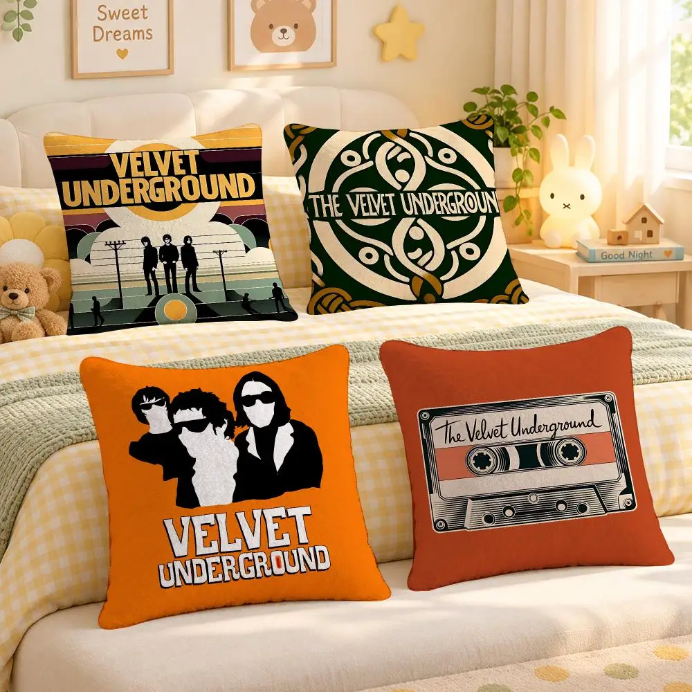 Band The Velvet Underground Rock Cushion Cover Personalized Decorative Living Room Home Sofa Bedroom Office Car Decor