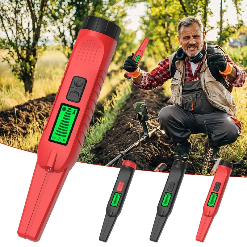 360° All‑Round Hand‑Held Metal Detector LCD Display High Sensitivity Outdoor Treasure Hunting Detector