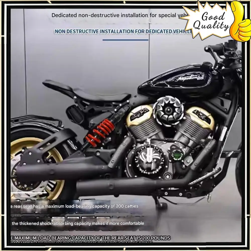 Gute Qualität für Benda NAPOLEON BOB500 Motorrad verstärkter Stoßdämpfersitz hinterer Stoßdämpfer Zubehör