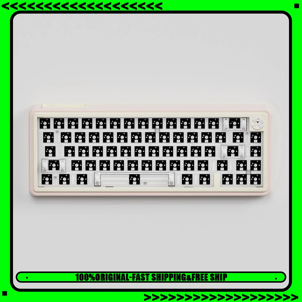 U'Re UR65 Mechanical Keyboard 3mode Gasket Pc Rgb Wireless Gaming Keyboard Support Via Qmk Hot Swap Custom Gamer Accessories