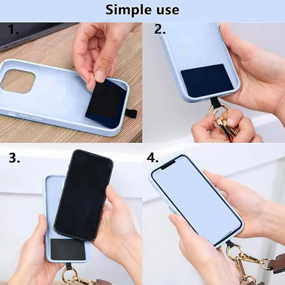 Tracolla per telefono con custodia con cerniera Cordino per cellulare a tracolla regolabile universale Ornamenti appesi Cordini anti-smarrimento per le donne