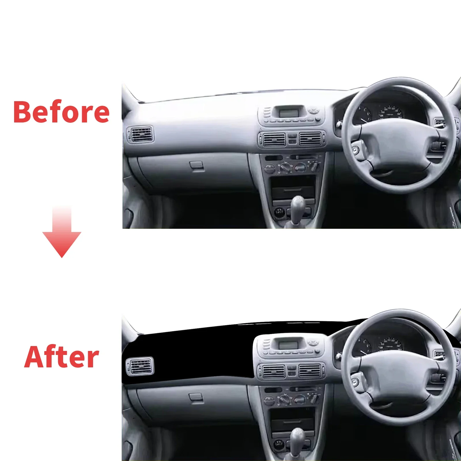 for Toyota Corolla 1998-2002 E110 Sprinter Carib Anti-Glare Dashmat Dashboard Cover Dash Mat Sun Block Anti-UV Non-Slip Car Mat