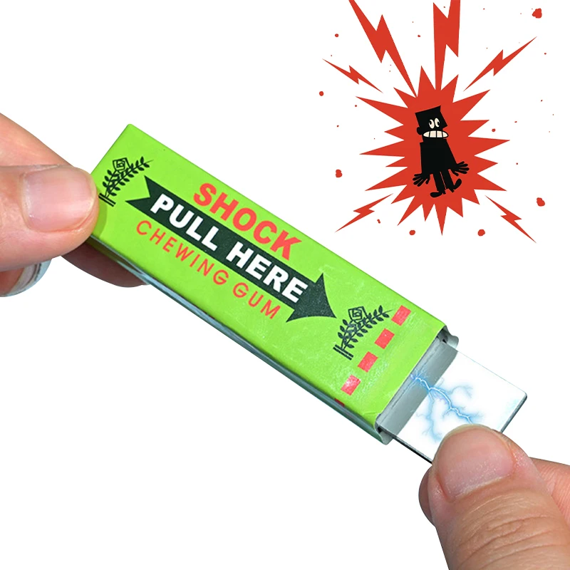 

1pc Photo Props Funny Safety Trick Joke Toy Pull Head Chewing Gum Gag Novelty Item Toy For Children