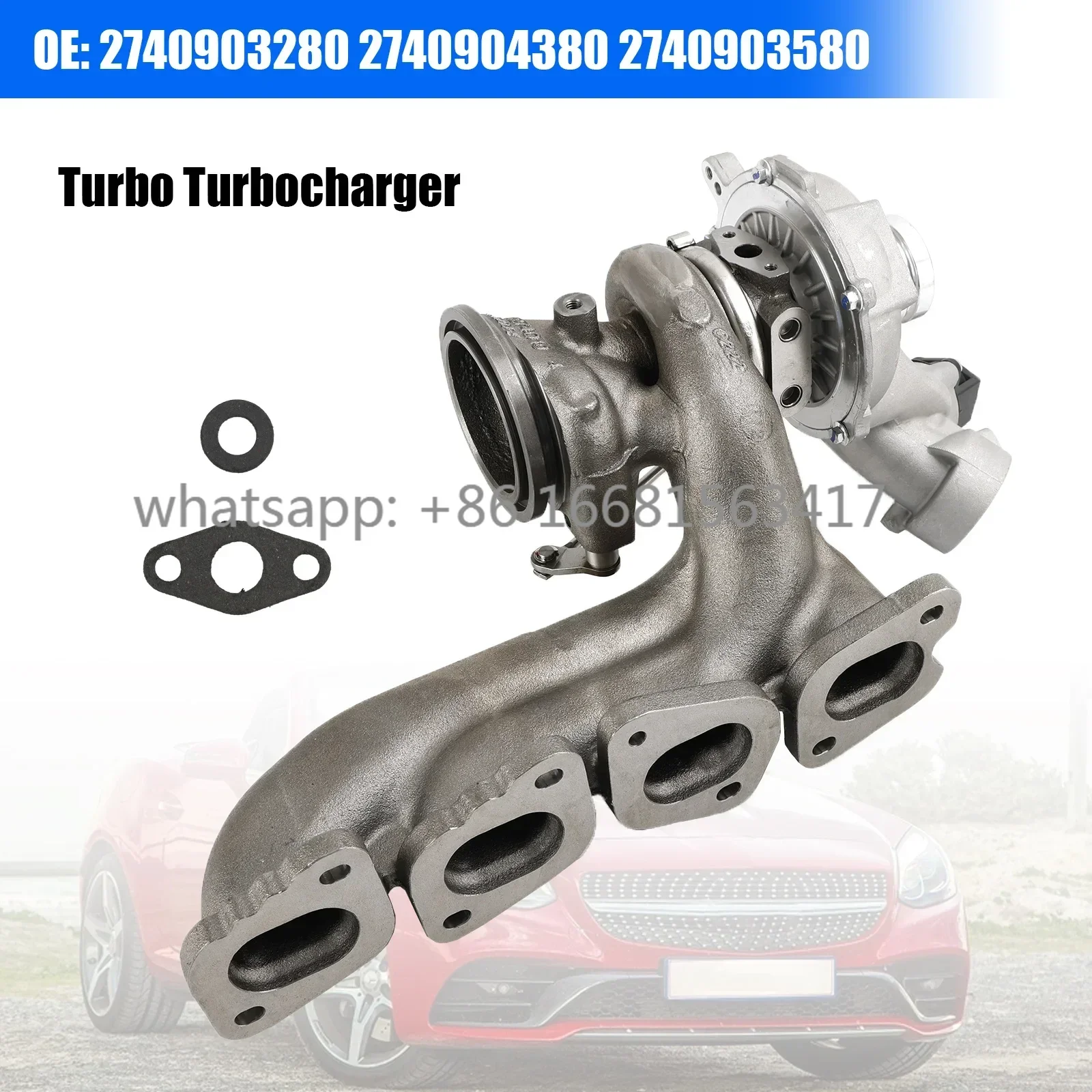 Artudatech Turbo Turbocharger For Mercedes-Benz C300 C350e E300 GLC300 SLC300 2740904380