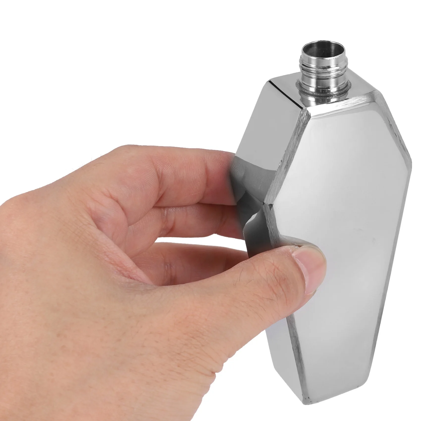A23E-Mini Hip Flask 100ML Personalized Coffin Shape Stainless Steel Portable Flagon Travel Wine Pot Bar Supplies Men's Gift