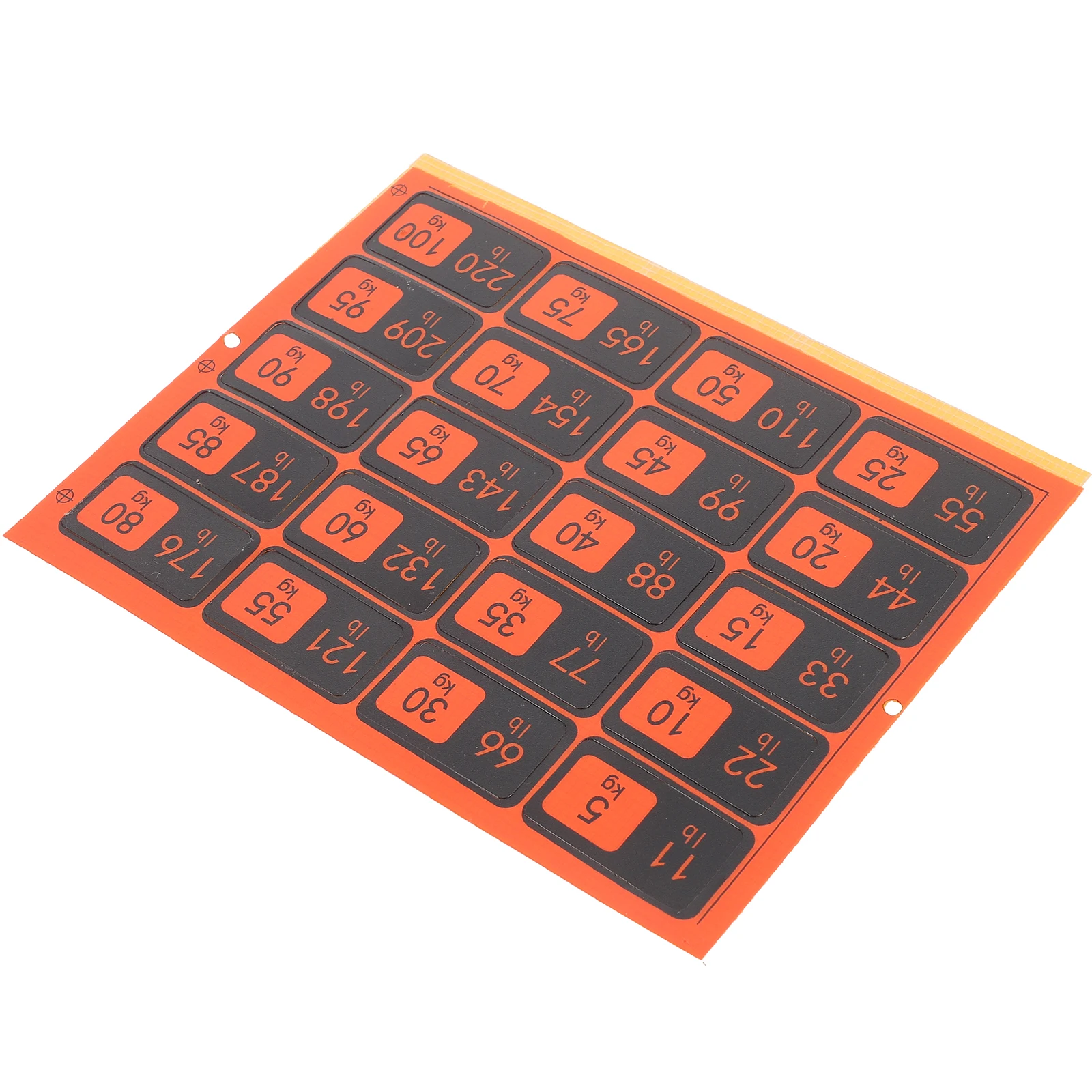 

Fitness Equipment Labels Adhesive Gym Stickers Instrument Weight Tags Pvc Self-adhesive
