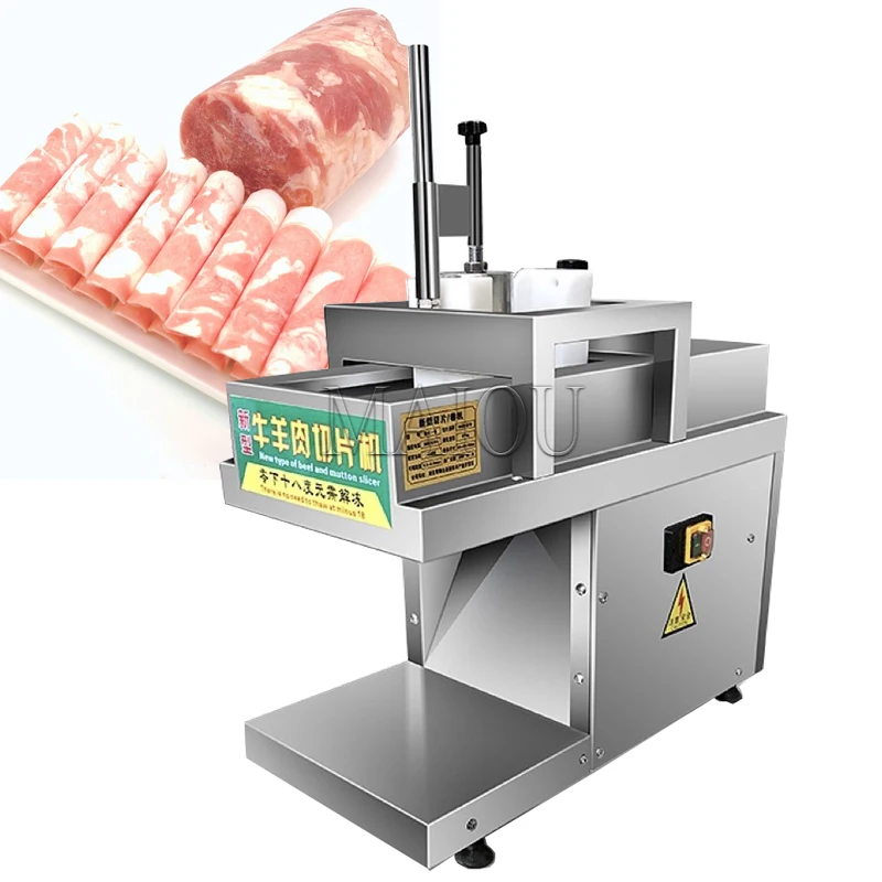 

Single Roll Mutton Beef Slicer Stainless Steel Meat Cutting Machine For Hot Pot Shop