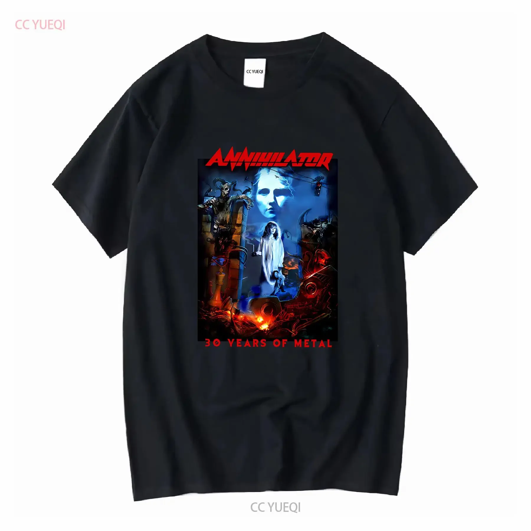 Popular Annihilator 30 YEARS OF METAL T Shirt Size S 234XL FN829 long or short sleeves vintage Washed Casual designer clothes