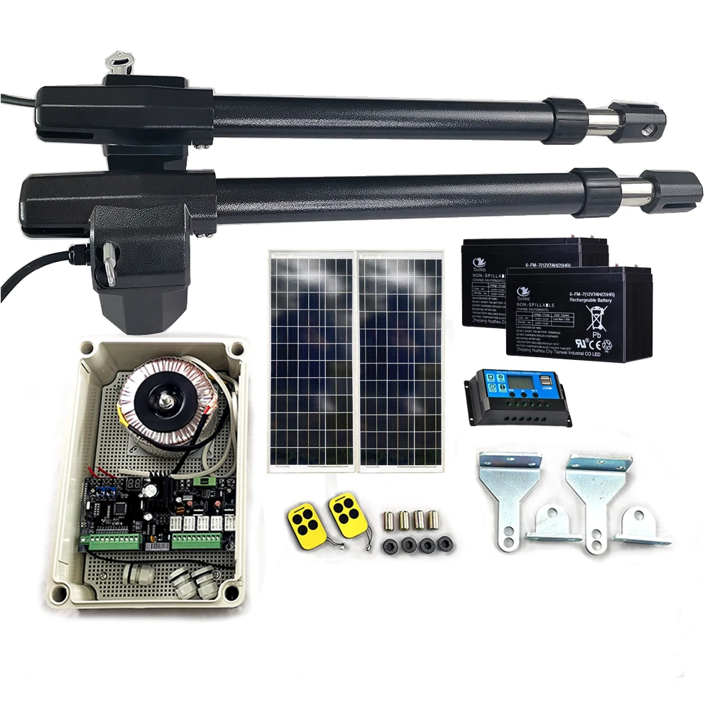 

Max Gate Weight 400KG*2 Automatic Swing Gate Opener With Solar Panel /Battery System