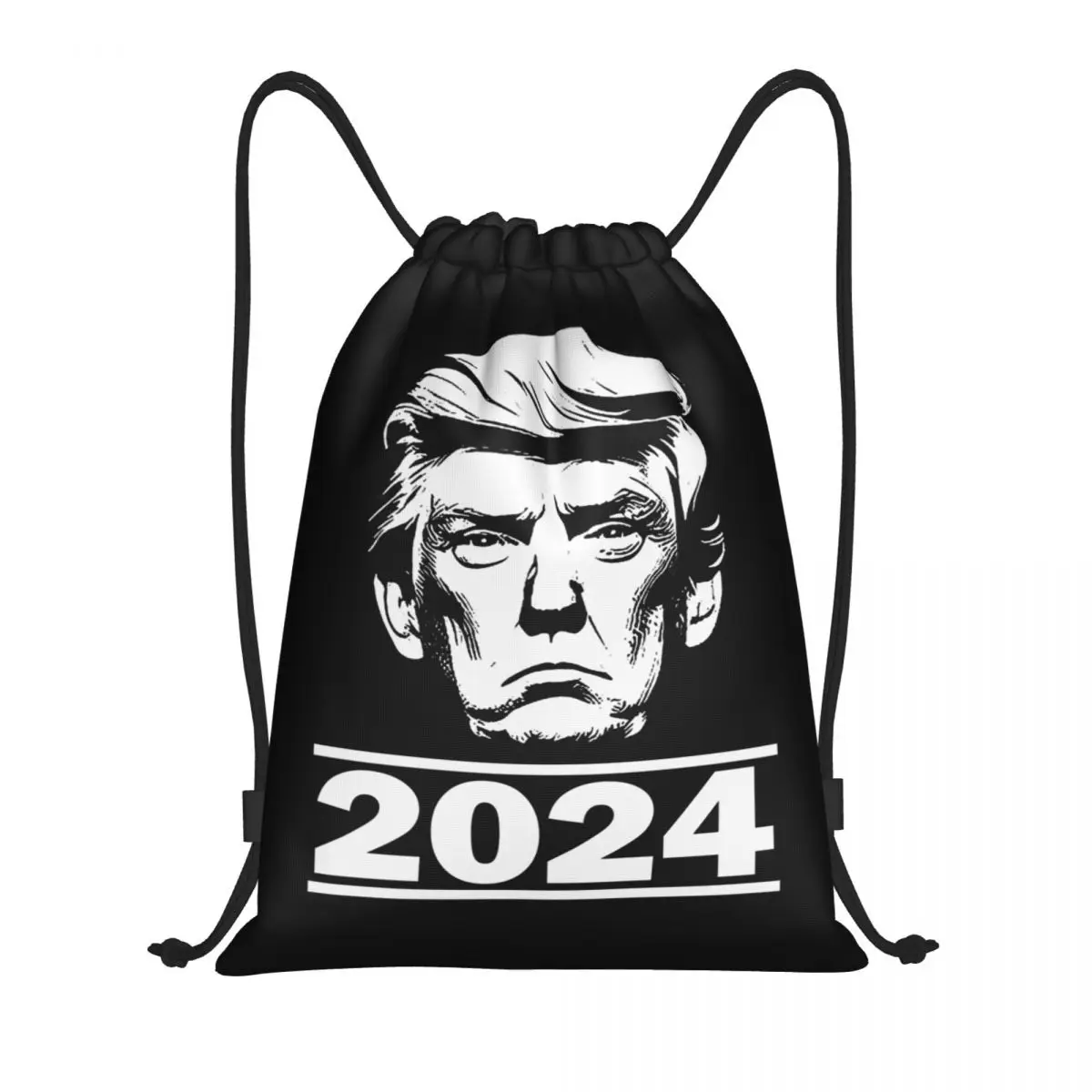 Custom Trump 2024 US zaino con coulisse borse uomo donna leggero palestra sport Sacks Sacks per Yoga