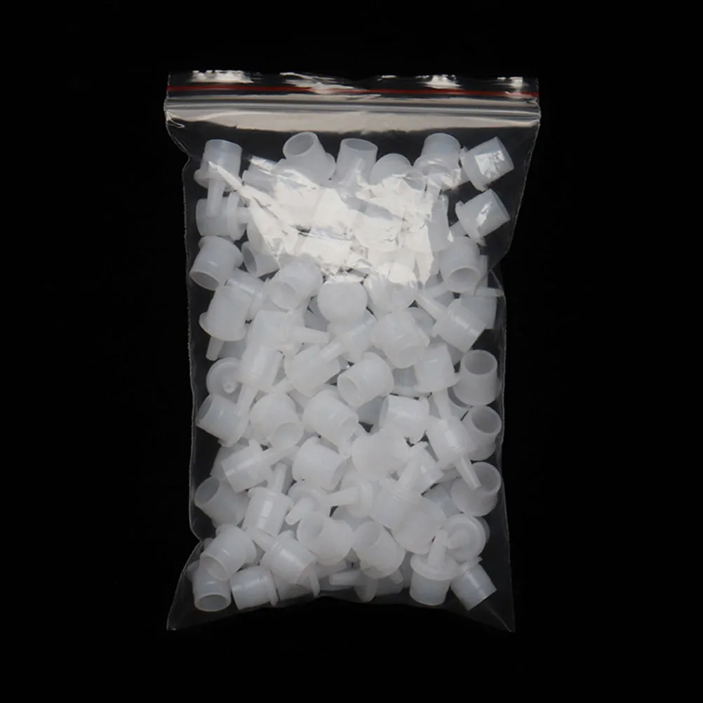 100pcs Eyelash Glue Bottle Tips Precision Applicator For Better Control Nozzle Replacement Glue Extender Craft Supplies