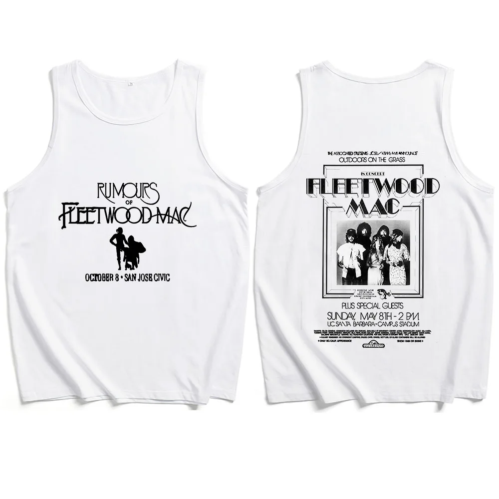 Rumours Fleetwood Mac Tank Tops Vest T-Shirt Man Woman Streetwear Fans Gift Tops