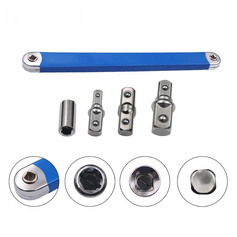 

Удлинительный ключ с регулируемой двойной головкой, универсальный, с функцией экономии усилий, цепной, для электромонтажных работ, авторемонта.