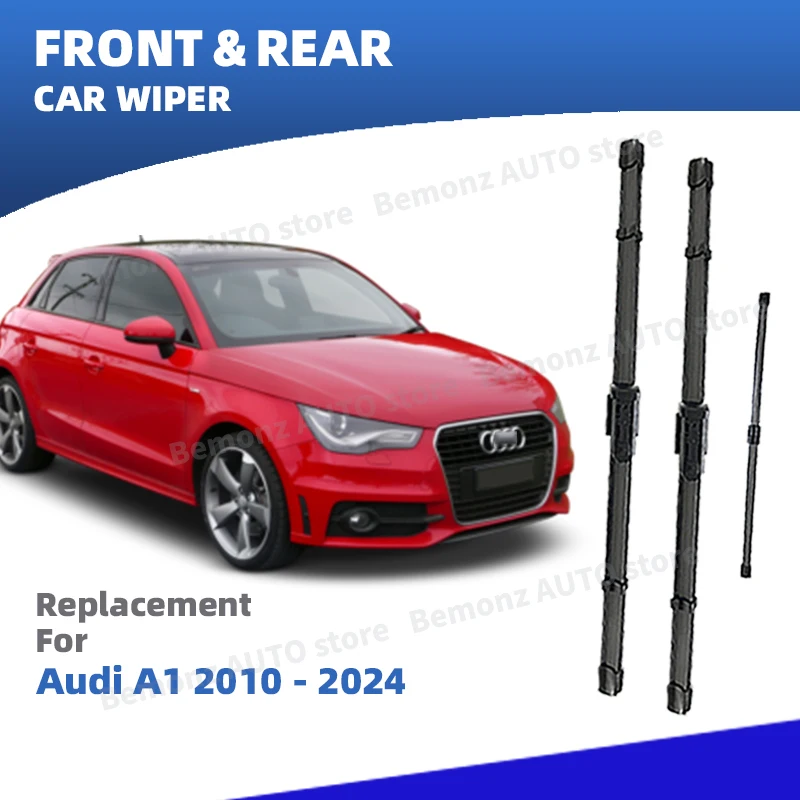 LHD Vorne Hinten Scheibenwischerblätter Für Audi A1 8X GB 2010-2024 Windschutzscheibe Zubehör S Linie Sportback 2011 2014 2016 2019
