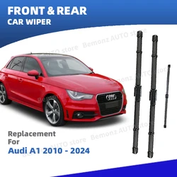 LHD Front Rear Windshield Wiper Blades For Audi A1 8X GB 2010 - 2024 Windscreen Accessories S Line Sportback 2011 2014 2016 2019