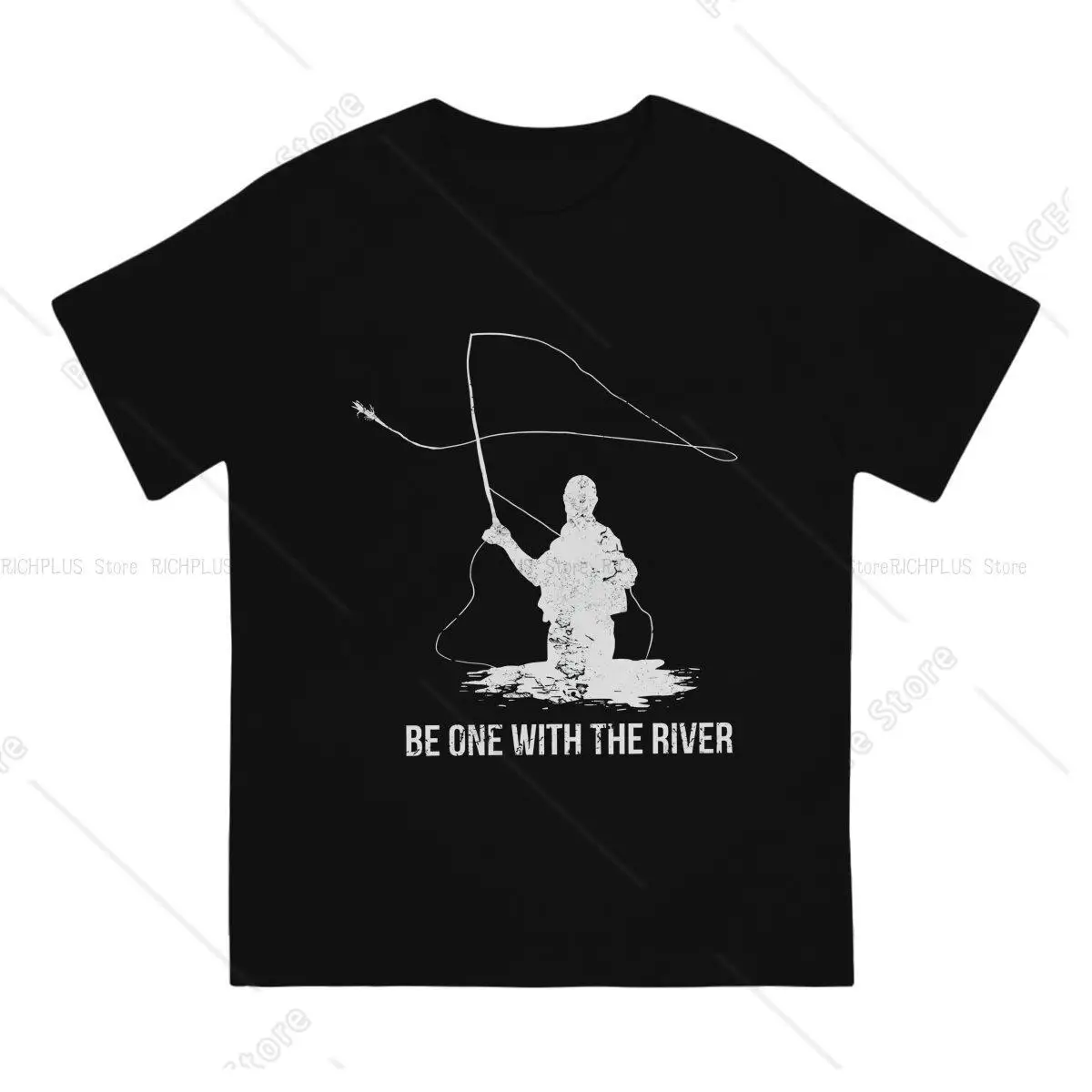 Fish Angling Fishermen Rod Unique Tshirt Fly Fishing Casual Polyester T Shirt Newest T-Shirt For Men Women