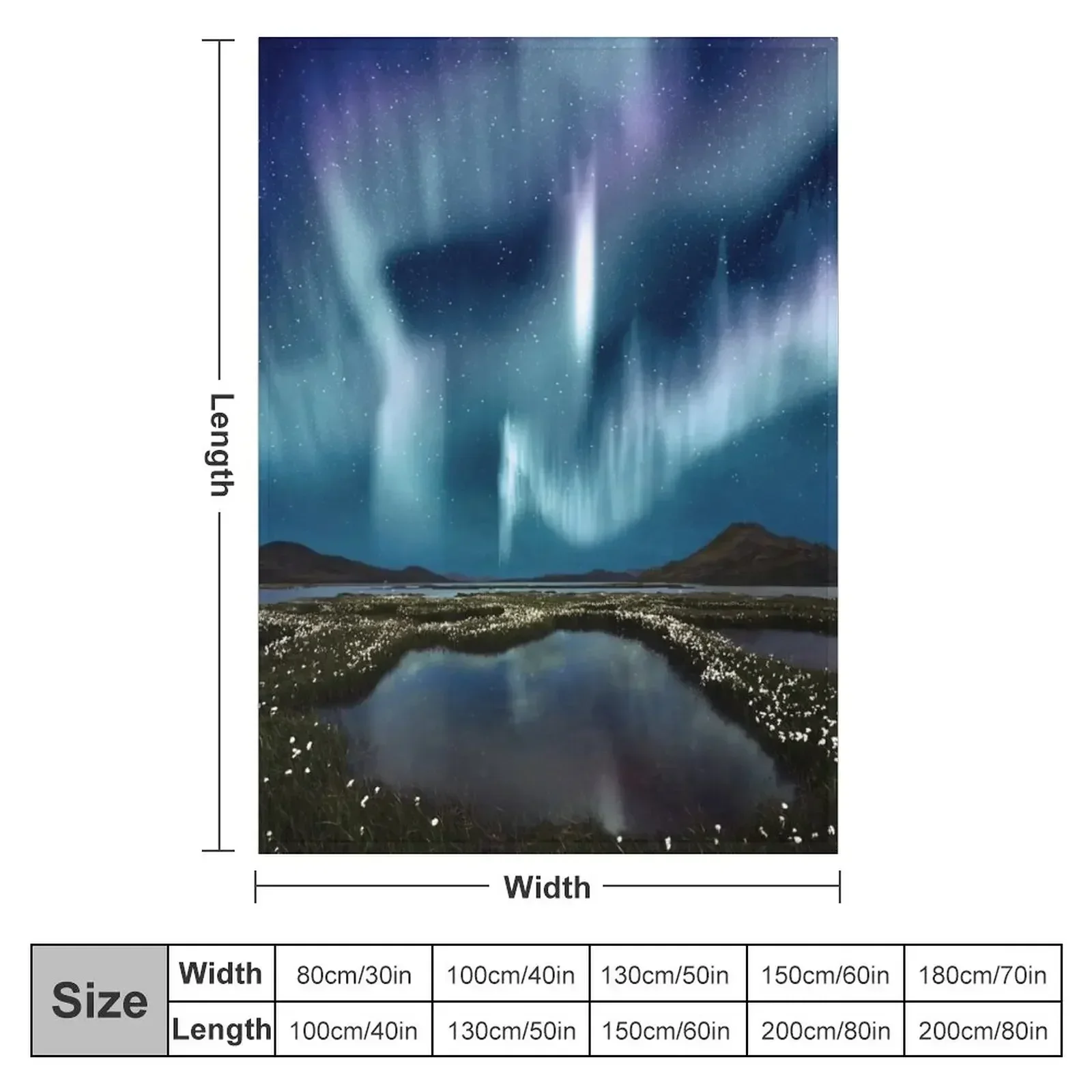 New Northern Lights Throw Blanket for babies Warm Hairy Stuffeds Moving Thins Blankets