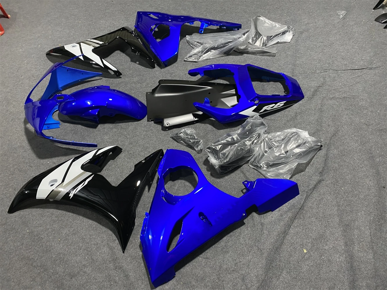 Motorcycle Fairing Kit for YZF-R6 2003 2004 2005 YZF600 03 04 05 Fairing Black Blue White motorcycle housing