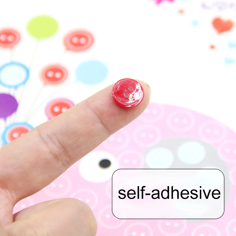 Botão adesivo com diamante adesivos padrão dos desenhos animados crianças artesanal diy brinquedos arte artesanato crianças brinquedo educativo precoce tmz