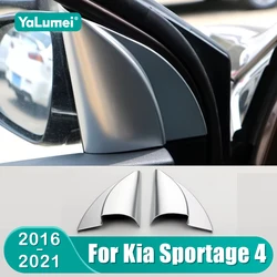 For Kia Sportage 4 QL 2016 2017 2018 2019 2020 2021 Car Front Door Window Inner Triangle A Colum Cover Trim Accessories