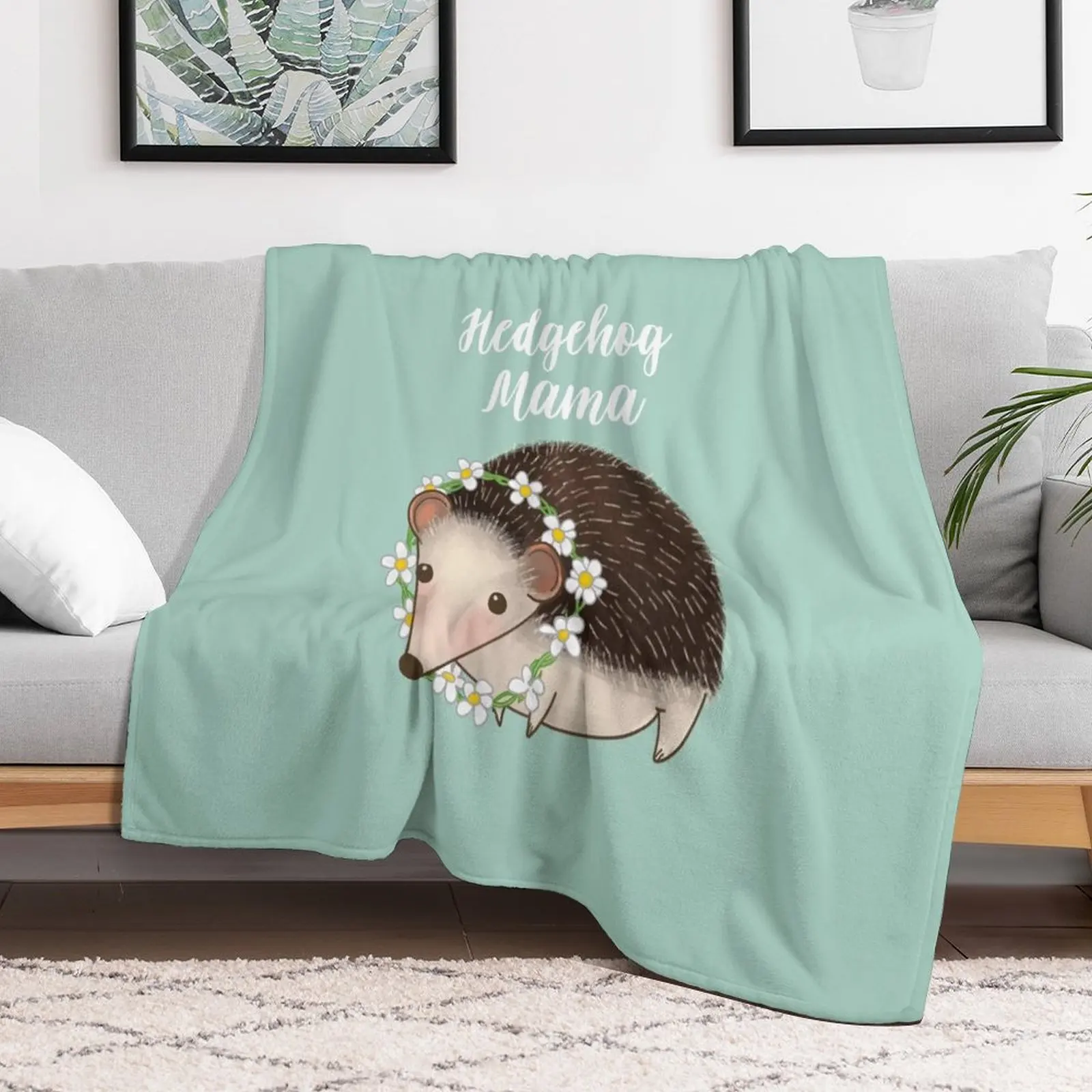 

Hedgehog Mama, Hedgehog Mum, Hedgehog Mom Throw Blanket christmas gifts For Decorative Sofa Sofa Throw Blankets
