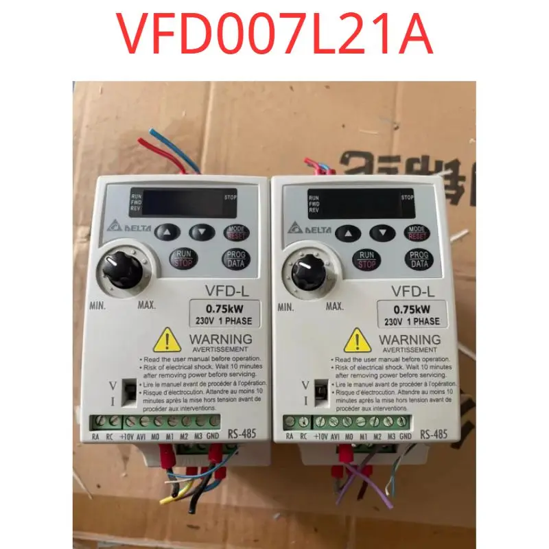 

Second-hand test OK VFD007L21A Inverter L Series 0.75KW, 220V Power Supply VFD007L21A