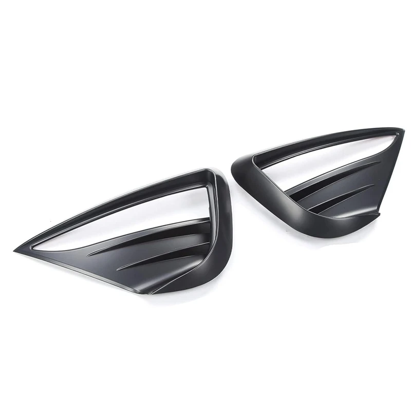 For Tesla Model Y 2021-2022 Car Fog Lamp Spoiler Blade Trim Protective Cover Woof Tooth Wind Knife Sticker Car Accessory