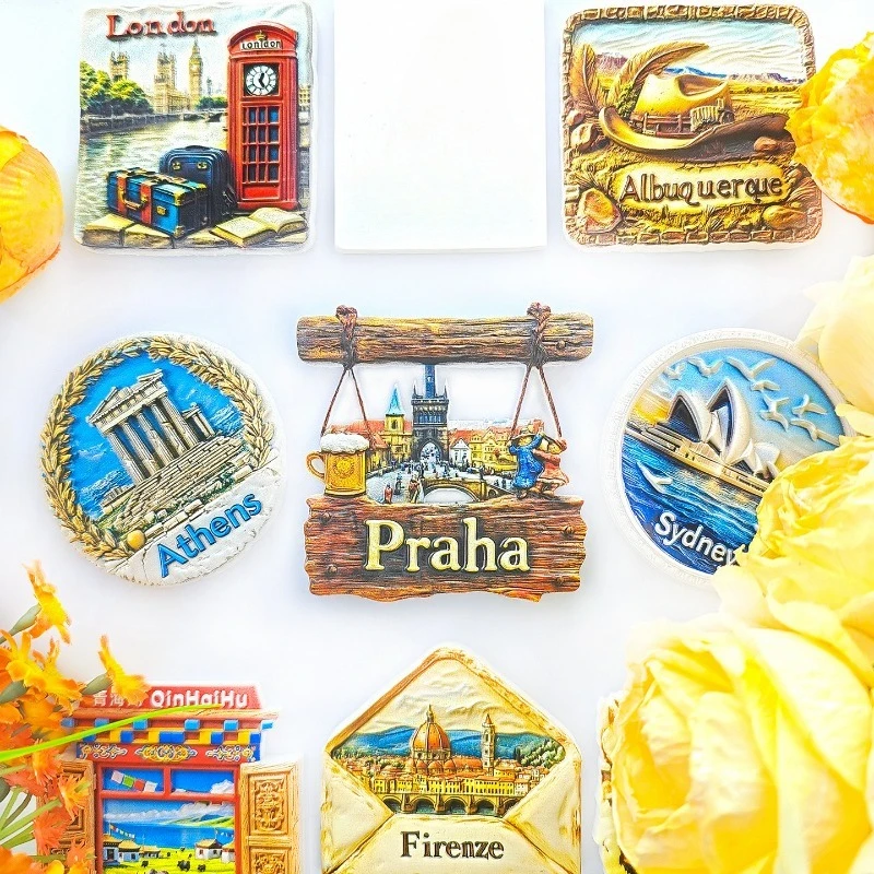 Prague Marionette Fridge Magnet - 3D Czech Souvenir Traditional Puppet Show Decor Unique Bohemian Gift