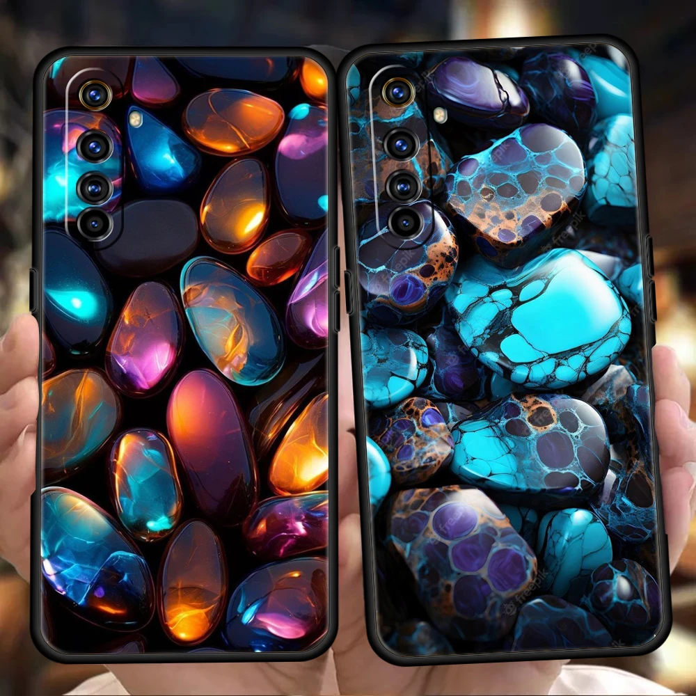 Beautiful Stone Phone Case for Realme 8 9 Pro Plus 8i 9i 6 7 GT2 C21 C25 C3 C11 11 Pro 5G Plus Shockproof Silicone Shell Capas